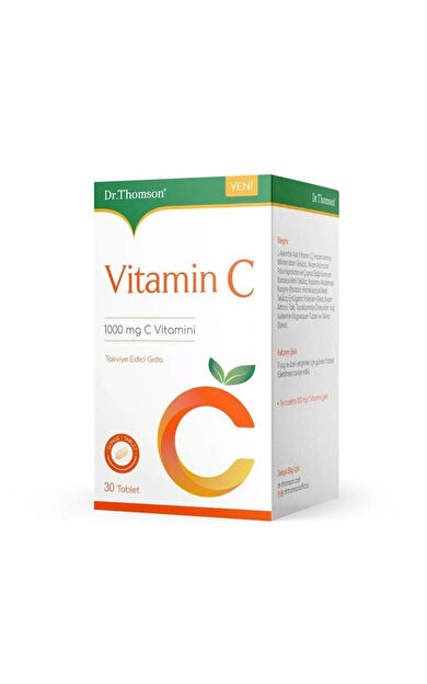Dr.Thomson Vitamin C İçeren Takviye Edici Gıda 1000 mg 30 Tablet