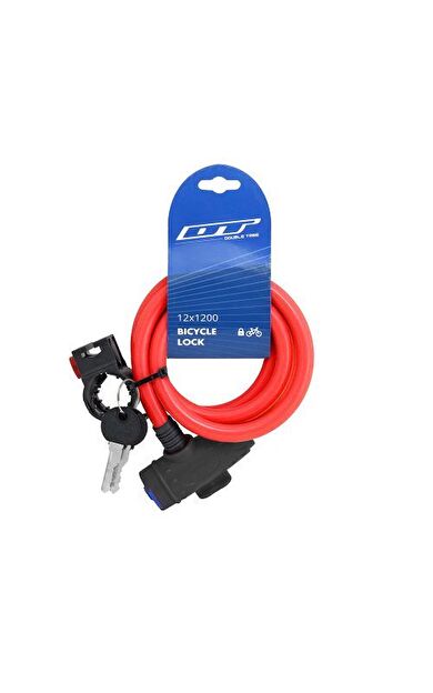 DT 12X1200 Anahtarlı Bisiklet Kilidi Farklı Renklerde KLT-151 KLT-152 KLT-153 KLT-154 KLT-155 1507501110_MAVİ