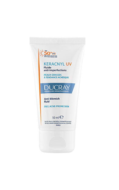 Ducray Keracnyl UV SPF50+ Yağlı Ciltler İçin Güneş Koruyucu 50 ml