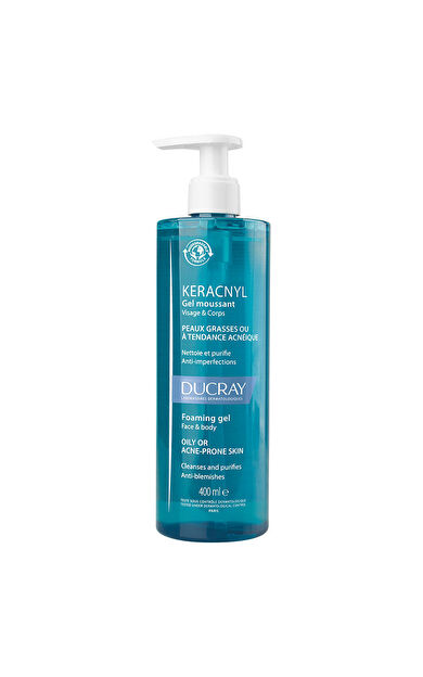 Ducray Keracnyl Yağlı Ciltler İçin Temizleme Jeli 400 ml