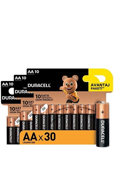 Alkalin Aa Kalem Piller, 30 Lu Paket