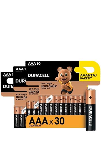 Alkalin Aaa Ince Kalem Piller, 30 Lu Paket