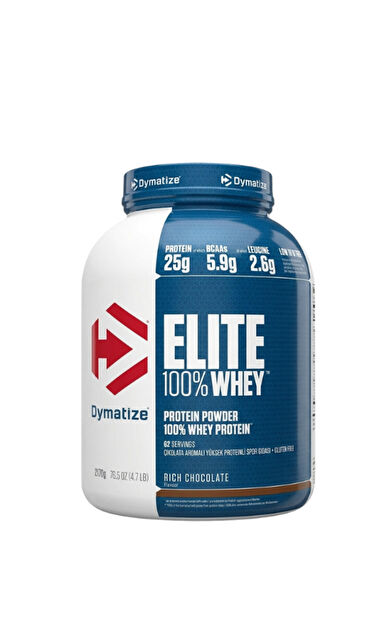 Dymatize Elite 100% Whey Protein 2170 Gram 62 Servis Çikolata - (İzole-Hidrolize-Konsantre)