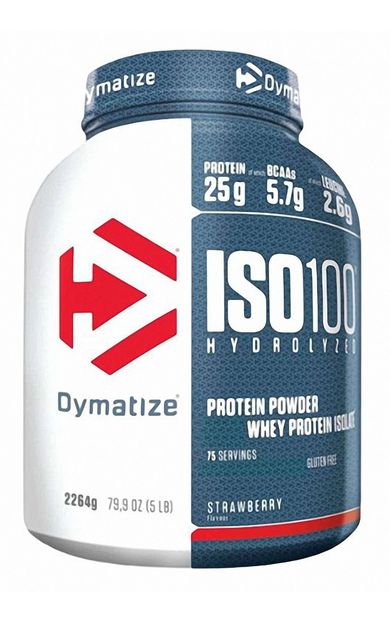 Dymatize Iso 100 Hydrolyzed Whey Protein Tozu 2264 Gr ÇİLEK Aromalı