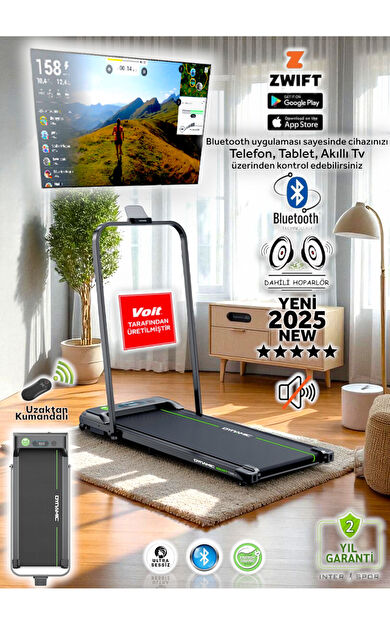 Dynamic Walkfitpad T500 Bluetooth'lu Hoparlörlü Enerji Tasarruflu Uzaktan Kumandalı Koşu Bandı