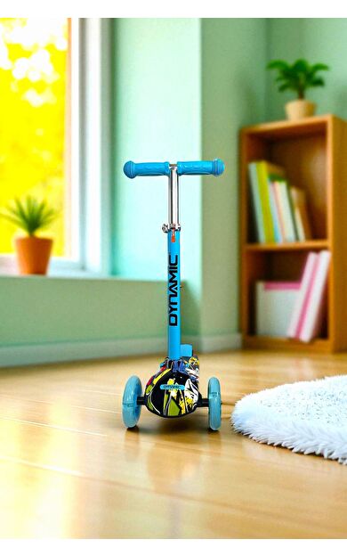 Dynamic Ht288 Işıklı 3 Tekerli Yeni Nesil Scooter Mavi - Işıklı Tekerlekler