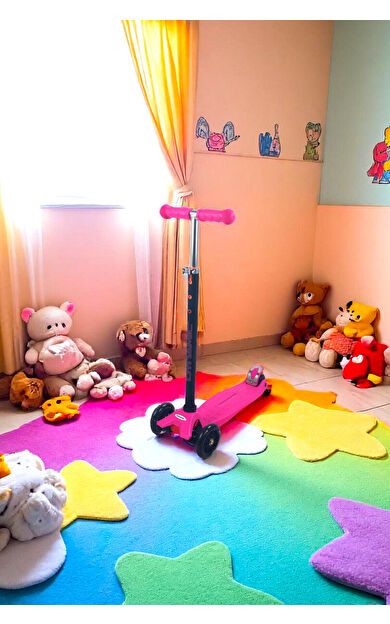 Dynamic Ht208 3 Tekerlekli Işıklı Yeni Nesil Scooter Pembe - Işıklı Tekerlekler