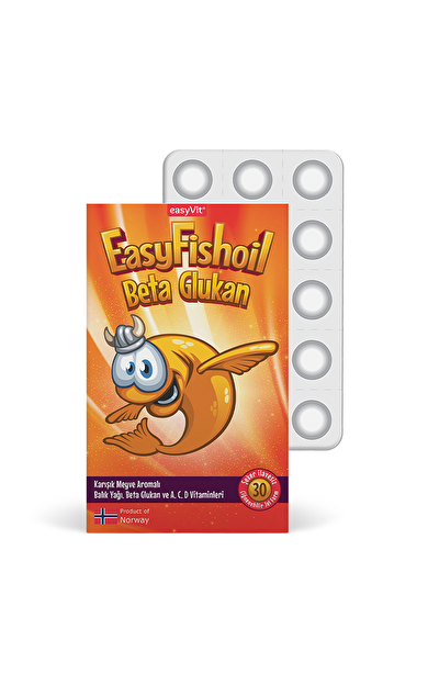 Easy Fish Oil Beta Glukan Çiğnenebilir 30 Jel Form