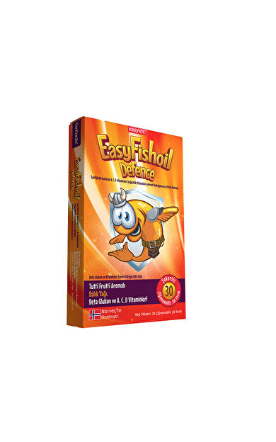 Easy Fish Oil Beta Glukan Çiğnenebilir 30 Jel Form