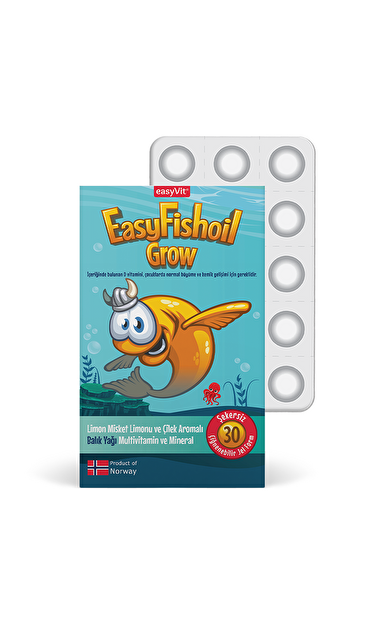 Easy Fish Oil Grow 30 Adet Çiğnenebilir Jel Form