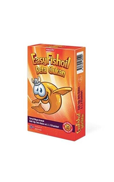EasyFishoil Beta Glukan Çiğnenebilir 30 Jel Tablet
