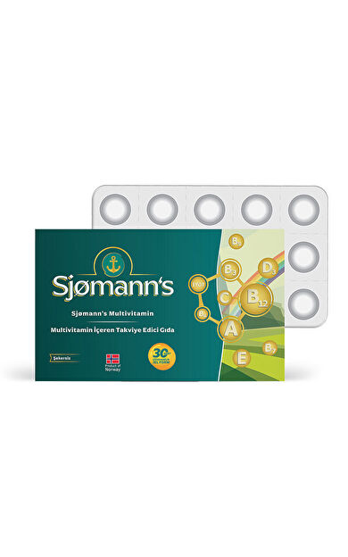 Sjomann’s Multivitamin İçeren Takviye Edici Gıda 30 Adet Çiğnenebilir Jel Form