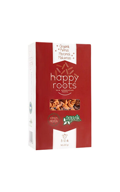 Happy Roots Organik Kırmızı Mercimek Makarnası