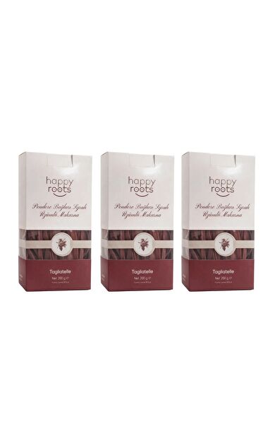 Happy Roots Kavaklıdere Pendore Bağları Syrah Üzümlü Makarna (200g) 3'lü Ekonomik Paket