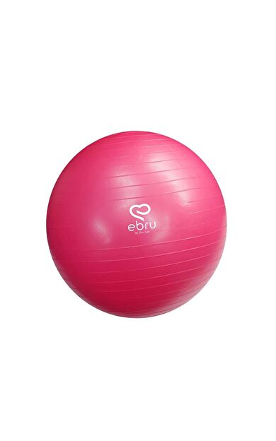 Ebru Şallı Pilates Topu 65 Cm - Fuşya