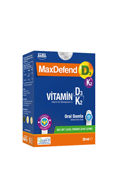 MaxDefend Oral Damla Takviye Edici Gıda 20 ml