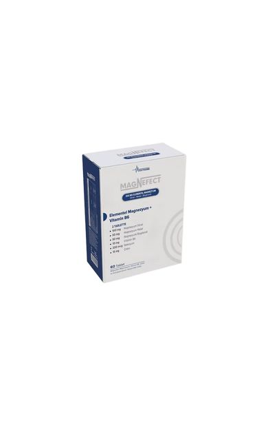 Magnefect 200 mg Elemental Magnezyum 60 Tablet