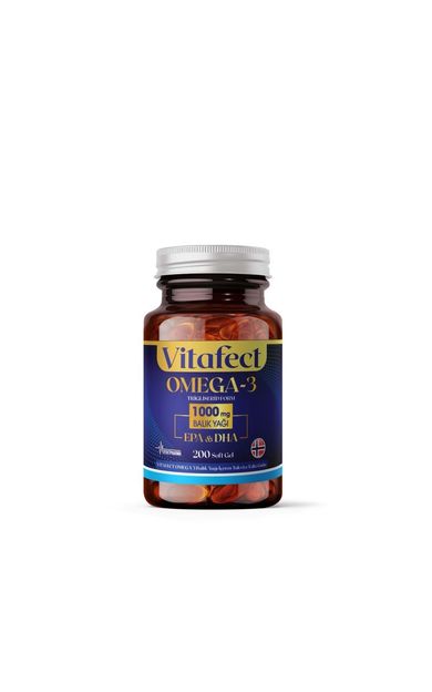 Vitafect OMEGA 3 1000MG 200 Soft Gel Kapsül