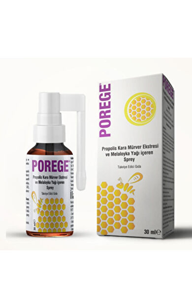 Porege Kara Mürver Sprey Takviye Edici Gıda 30 ml