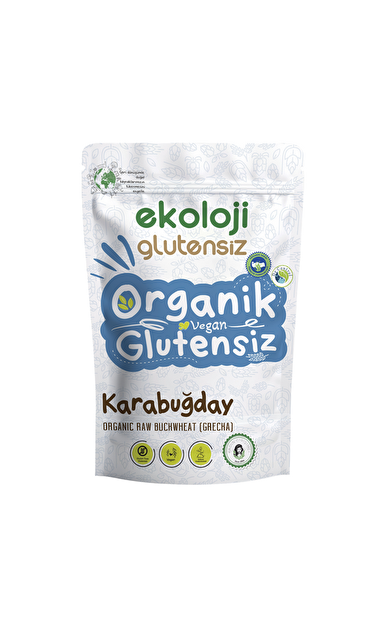 EKOLOJİ MARKET Organik Glutensiz Çiğ Karabuğday 500g
