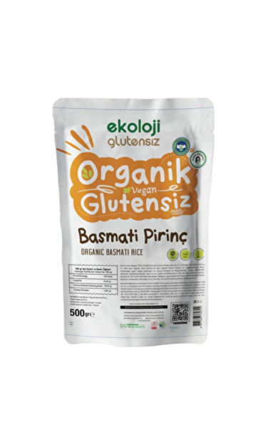 EKOLOJİ MARKET Organik Glutensiz Basmati Pirinç 500g