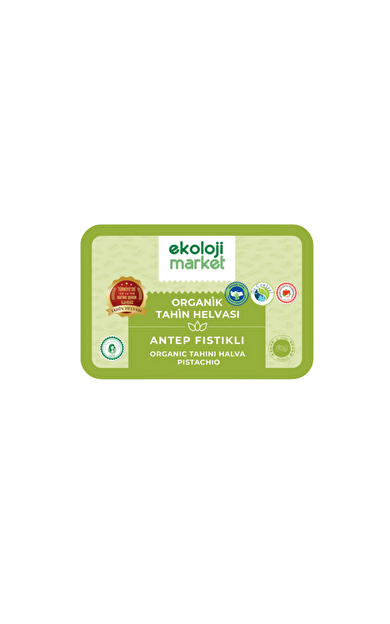 EKOLOJİ MARKET Tahin Helvası Tane Antep Fıstıklı 200g