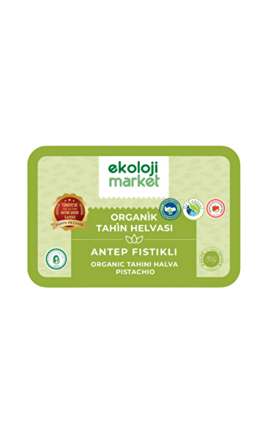 EKOLOJİ MARKET Tahin Helvası Tane Antep Fıstıklı 200g