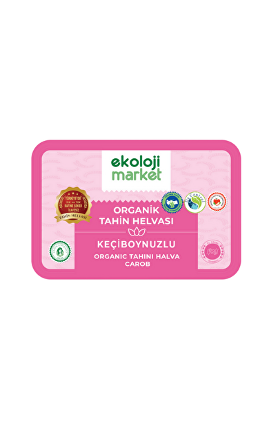 EKOLOJİ MARKET Organik Tahin Helvası Keçiboynuzlu 250g