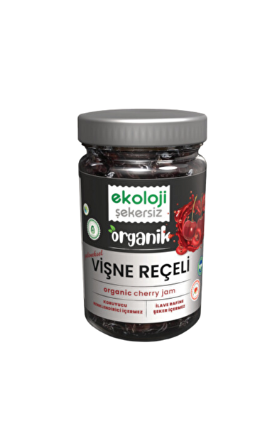 EKOLOJİ MARKET Organik Şekersiz Vişne Reçeli 380gr