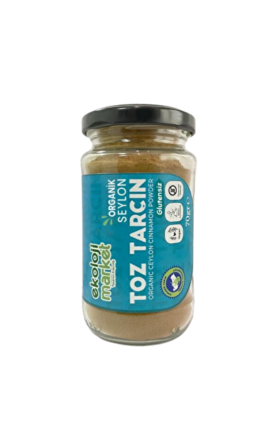 EKOLOJİ MARKET Organik Toz Seylon Tarçın 70g