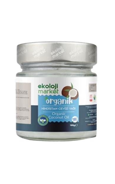 EKOLOJİ MARKET Organik Hindistan Cevizi Yağı 180g