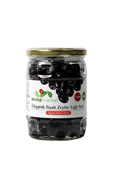 EKOLOJİ MARKET Yağlı Sele Zeytin - Fıçı Kavanoz 350g