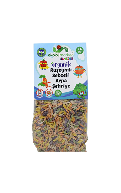 EKOLOJİ MARKET Organik Ruşeymli Sebzeli Arpa Şehriye 250g