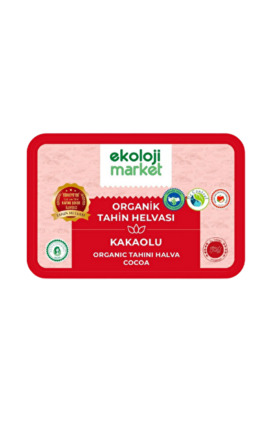 EKOLOJİ MARKET Organik Tahin Helvası Kakaolu 200g