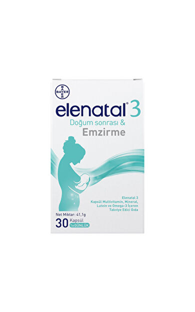 Elenatal 3 Takviye Edici Gıda 30 Kapsül