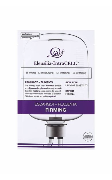 Escargot Plasenta Işıltılı Ve Sıkı Cilt Görünümüne Destek Yaprak Maske Intracell Placenta Mask