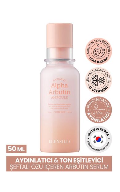 Aydınlatıcı, Sıkılaştırıcı Arbutin Serum Radiance Alpha Arbutin Ampoule 50ml
