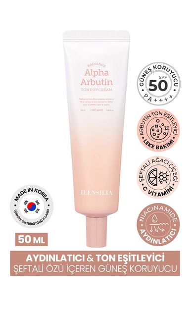 Aydınlatıcı ve Ton Eşitleyici Güneş Kremi Alpha Arbutin Tone Up Cream SPF50+/PA++++