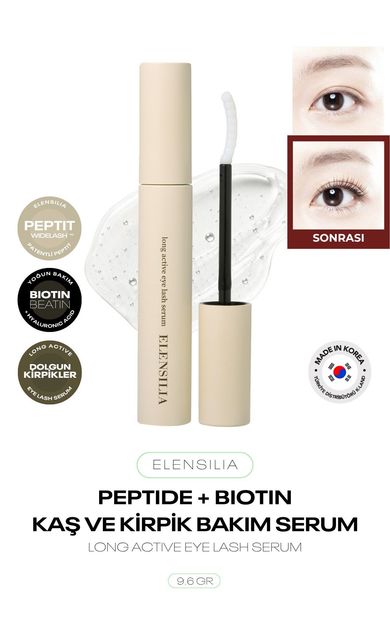 Peptit İçeren Besleyici Ve Güçlendirici Kaş Kirpik Serumu Long Active Eyelash Serum