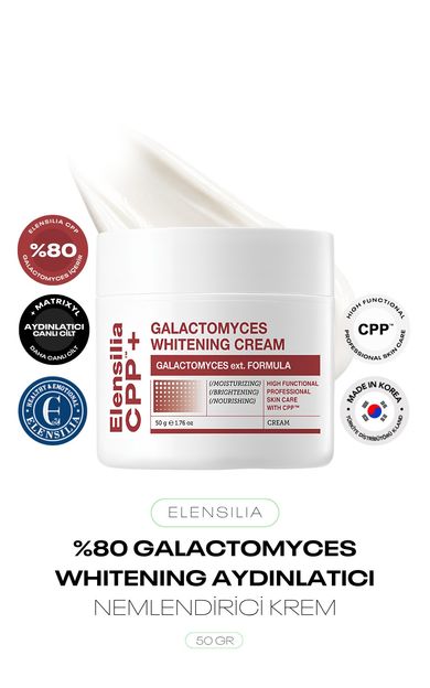 %80 Galactomyces İçeren Probiyotik Ve Matrixyl 3000 ve EGF Destekli Aydınlatıcı Yüz Kremi CPP Galactomyces Whitening Cream