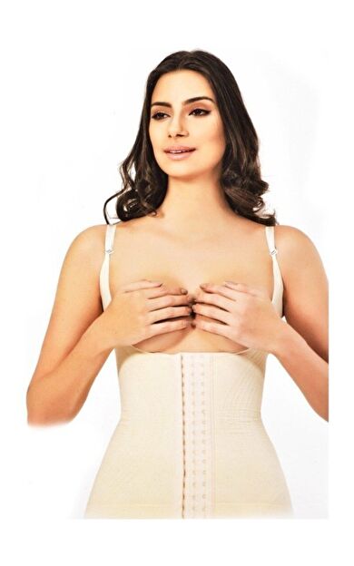 975 Kadın Agraflı Göbek Toparlayıcı Bel Korse Ten