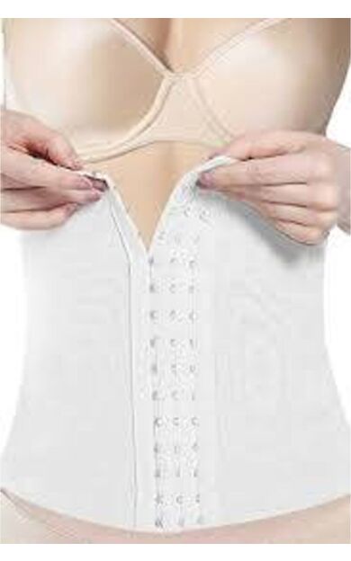886 Agraflı Bel Korse Beyaz