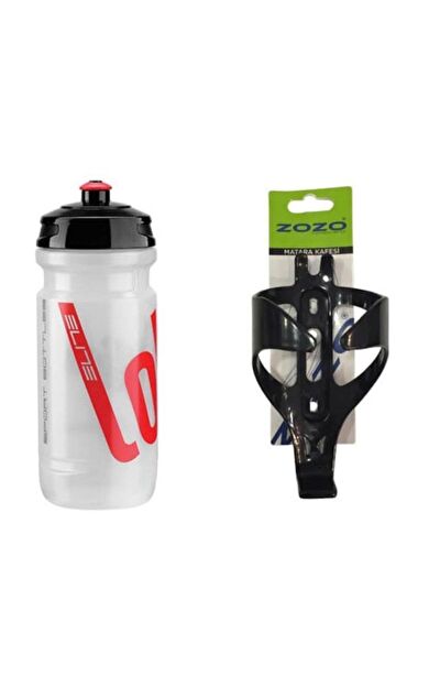 Loli Şeffaf Bisiklet Matarası 600ml + Kafes