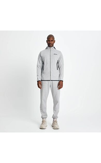 Ellesse Erkek Sweatshirt Fermuarlı Kapüşonlu Gri