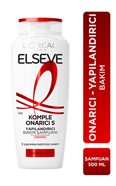 L'Oréal Paris Elseve Komple Onarıcı 5 Yapılandırıcı Bakım Şampuanı 300 ml