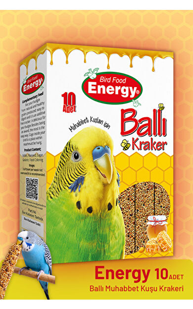 Pet Food Energy 10'lu Ballı Muhabbet Kuşu Krakeri