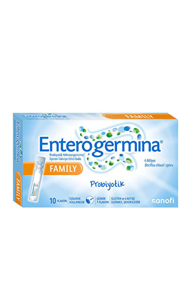 Enterogermina Family Probiyotik Mikroorganizma İçeren Takviye Edici Gıda 10 Flakon