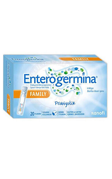 Enterogermina Family Probiyotik Mikroorganizma İçeren Takviye Edici Gıda 20 Flakon
