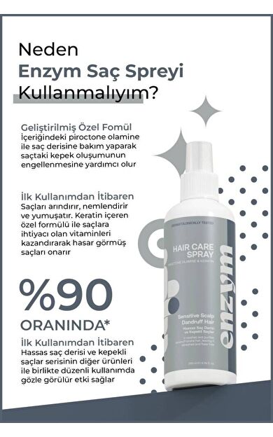 Hassas Saç Derisi Ve Kepekli Saçlara Özel Kepek Önleyici Sprey 200 ml