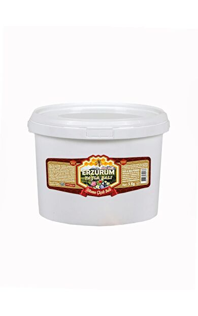 Erzurum Yayla Süzme Çiçek Balı 5 Kg (Kova/Teneke)